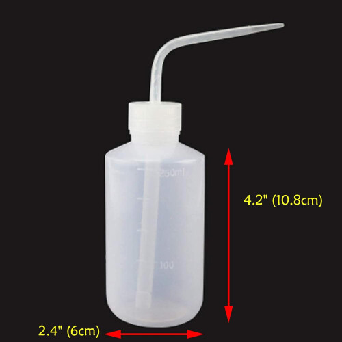 Διάλυμα ακριβείας για πότισμα και καθαρισμό, Μπουκάλι πλύσης με εύκαμπτο 1