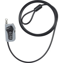 200cm Abus 205 Combiloop Cable Lock - Black 5mm 52523 - abus 205 combiloop lock black cable 5mm200cm 52523