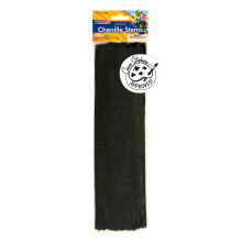 Creativity Street Chenille Stengels/Pijpreinigers Zwart 12 Inch x 4mm 100 Aantal