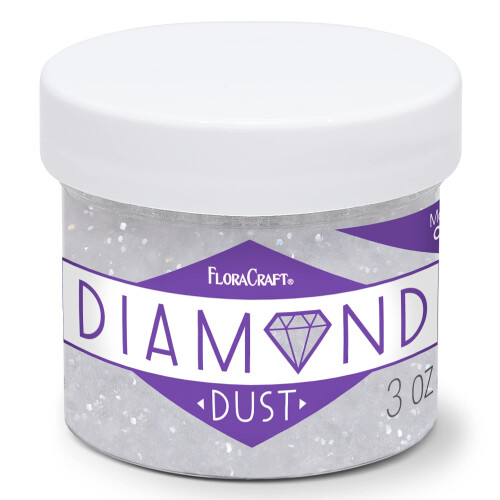 FloraCraft Diamantstaub Glitter 85g - Klar