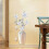 Decorative Elegant 3D Four Leaf Flower Vase Wall Art Sticker 7