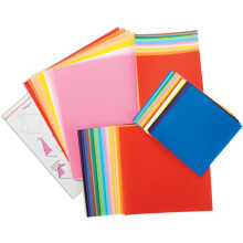 Yasutomo Origami Papier Assorted Farben 3 1/2", 4 1/2", 5 7/8" 55 Blatt