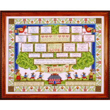 Design Works Counted Cross Stitch Kit 16"X20"-Family Tree (14 Count)