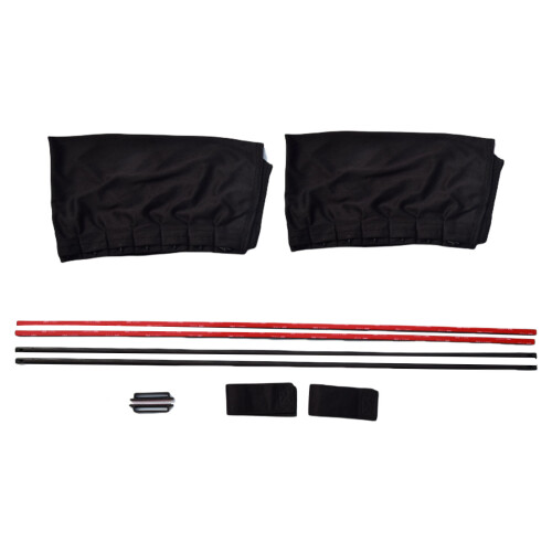 Auto-Vorhang-Sonnen-Schwarzes reines Tuch 60L mit elastischem 60X