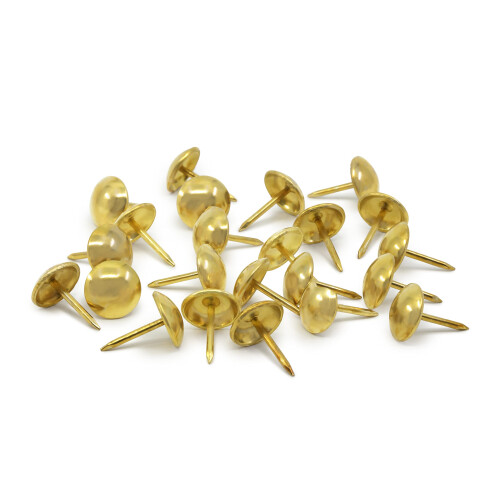 Dritz Home 9015 Smooth Decorative Nails, 7/16-Inch, Brass (24-Piece) 2