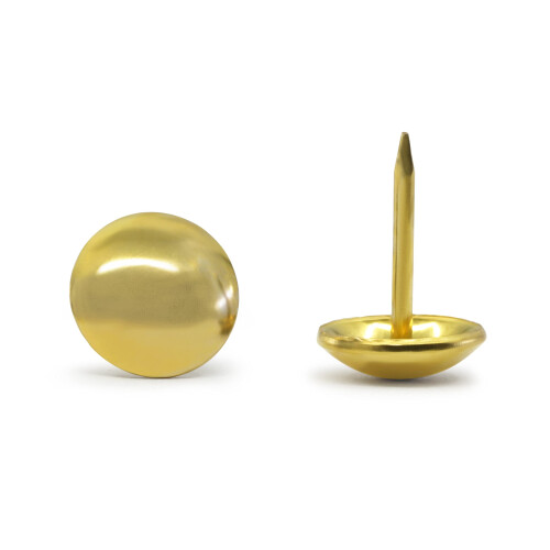 Dritz Home 9015 Smooth Decorative Nails, 7/16-Inch, Brass (24-Piece) 1