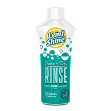 Lemi Shine 8.45 Oz. Brillo + Secado, Aditivo Natural, 100% Extractos Cítricos para Platos Secos Brillantes