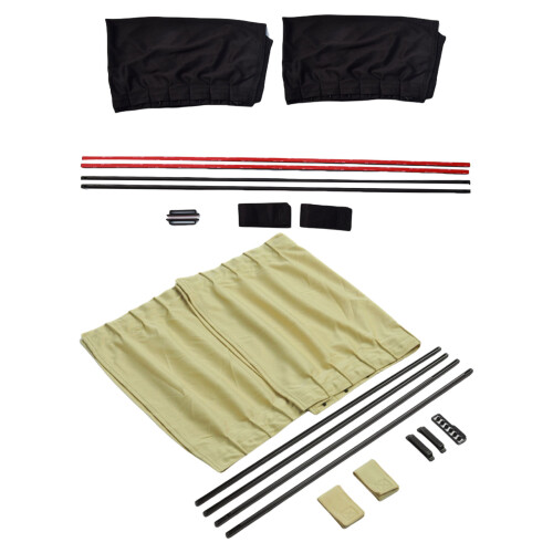 Auto-Vorhang-Sonnen-Schwarzes reines Tuch 60L mit elastischem 60X 1