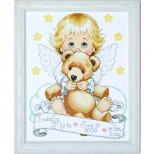 Tobin Heavenly Angel, Kit Punto Croce 11 x 14, Multicolore, 14 Count