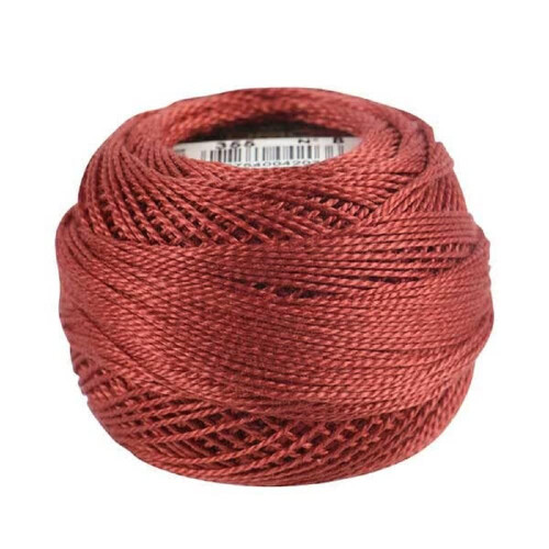 DMC DMC 116 8-355 Μπάλες Κλωστής Περλ Κόκκινο Γη, Μέγεθος 8