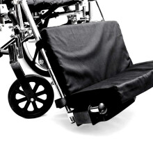 Hermell Products WC2218 Reposapis acolchado para silla de ruedas, 1 unidad (paquete de 1), color negro
