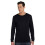 Bella Canvas Jersey Langarm-T-Shirt Schwarz 1