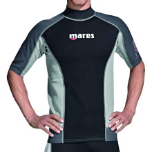 Mares Trilastic Rash Guard voor heren met korte mouwen | UPF 50+ zonbescherming Lichtgewicht sneldrogend zwemshirt met platte naadconstructie | Ideaa