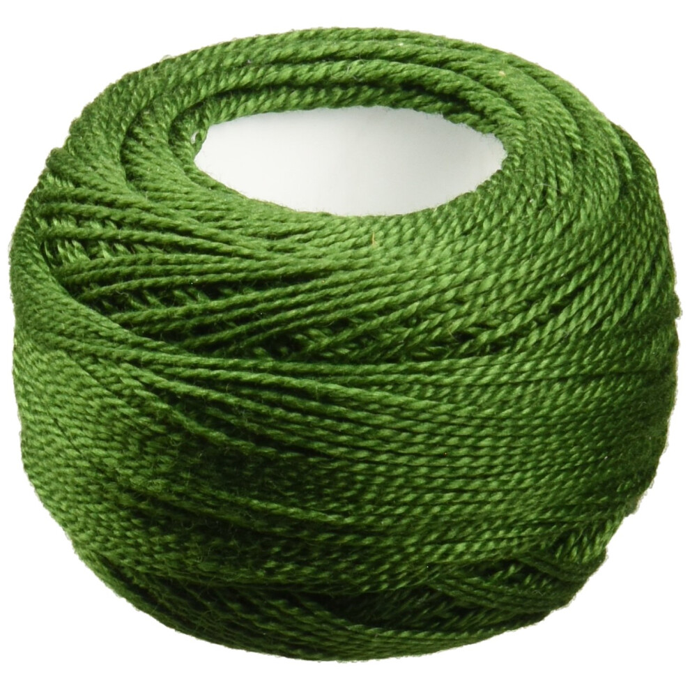 DMC Pearl Cotton Ball Size 8 87yd-Dark Hunter Green 116 8-3345