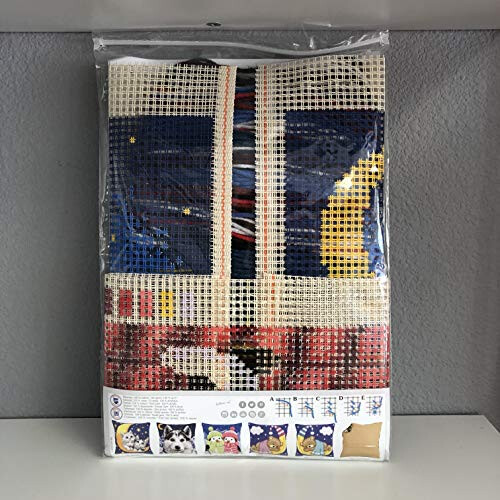 Vervaco Coussin au point de croix pour chats sur le toit, multicolore 1