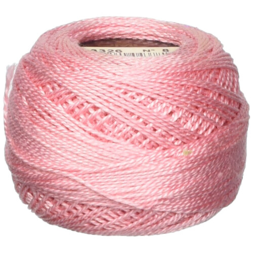 DMC DMC Pearl Cotton Ball Gre 8 87yd Hellrosa