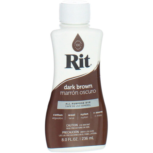 Rit Dye Liquid 8oz-Dark Brown 1