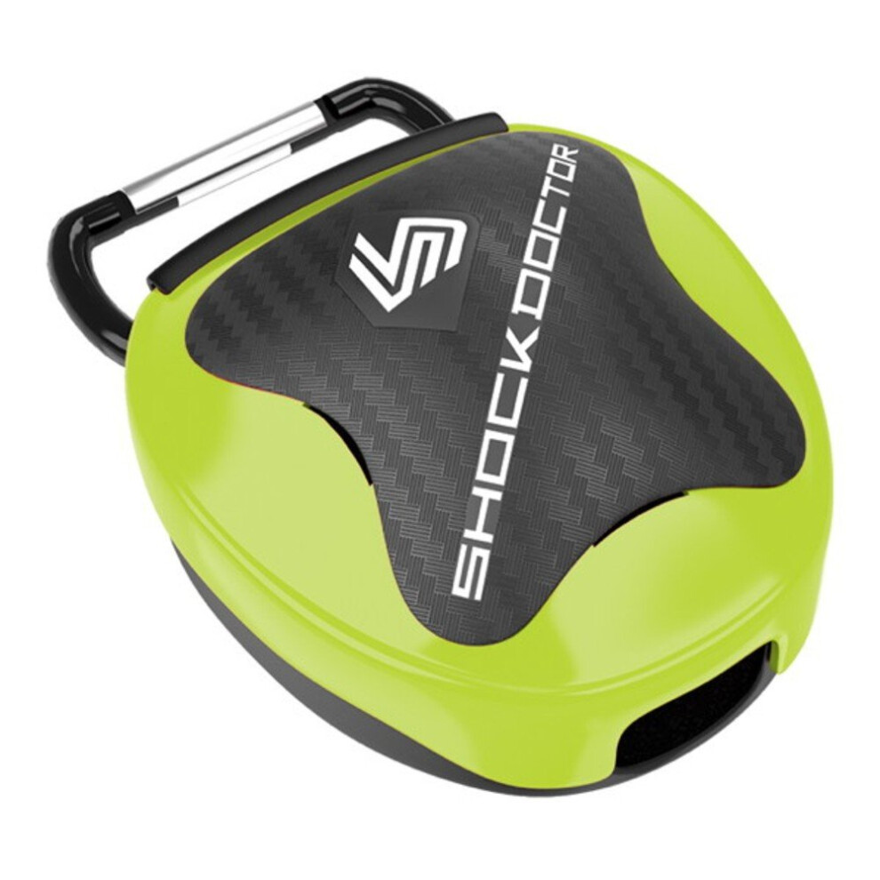 Shock Doctor Unisex's Case Mouthguard, Shock Green, One Size