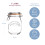 Kilner Kilner Ronde Swing Top Glazen Pot | 1L 2