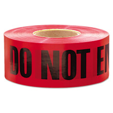 Empire Level 11-081 Barricade DANGER-DO NOT ENTER Tape Red with Black Ink 1000-Feet by 3-Inch