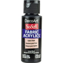 Deco Art SoSoft Textiel Acrylverf 2oz-Lamp Zwart