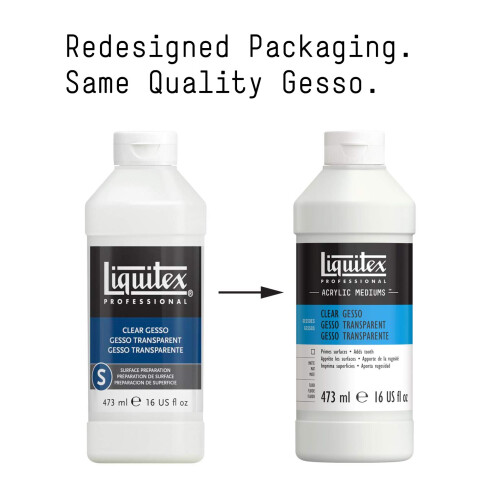 Liquitex Acrylic Gesso Surface Prep-Clear 16oz 1