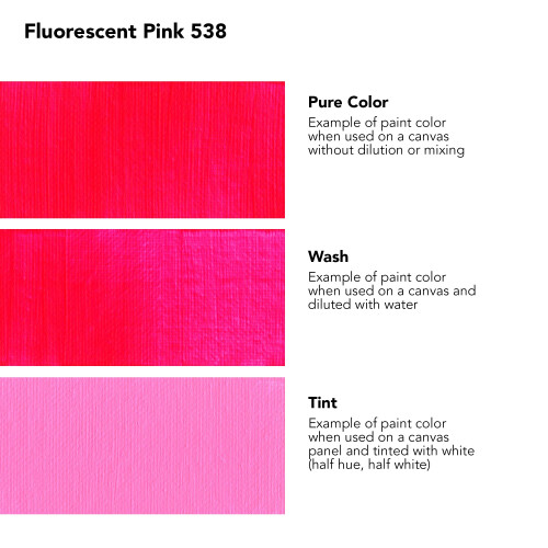 Daler Rowney System 3 Acrylic Fluorescent Pink (500ml) 1