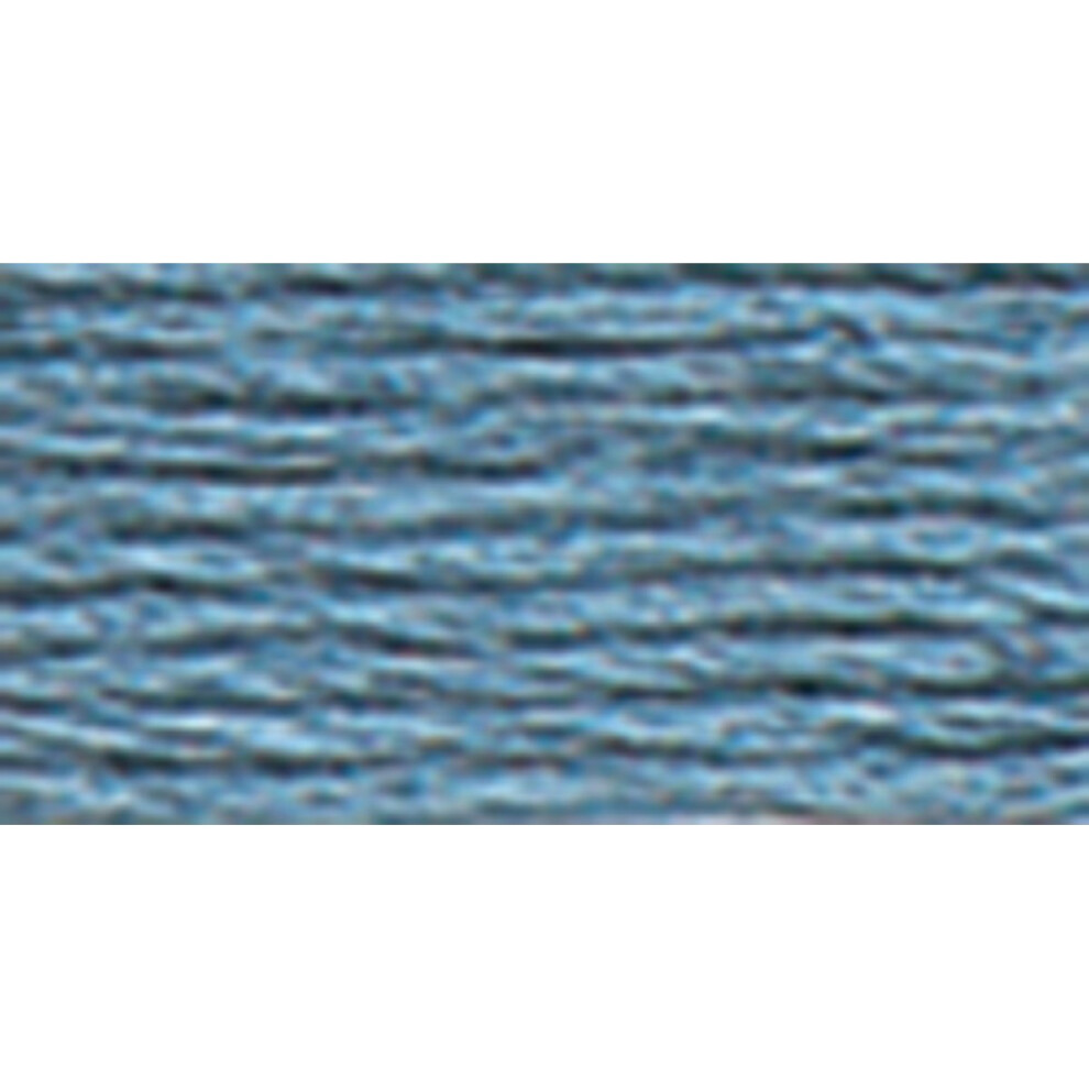 Dmc Pearl Cotton Ball Size 8 87Yd-Medium Antique Blue 116 8-931 Blue,White