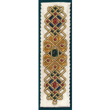 Textile Heritage Collection Cross Stitch Bookmark Kit - Celtic Jewel