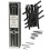 Coates 7-9 mm Diameter Willow Charcoal Thick, Pack of 12, Black 2