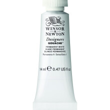 Winsor & Newton 605512 Designers Gouache Tube, 14 ml - Permanent White