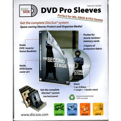 DISCSOX DVD PRO POLY DVD SLEEVES- 25Pack