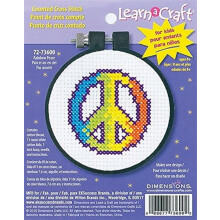 D72-73600 - Dimensions Learn-a-craft - Count X Stitch: Rainbow Peace