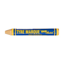 Markal 51421 Tyre Marque Tire Marking Crayon for Temporary Tire Marking -20 to 130 Degree F Temperature 1/2"""" Diameter 4-5/8"""" Length Yellow (Pac