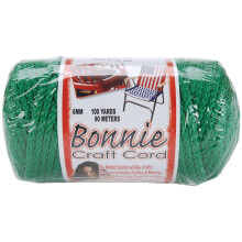 Bonnie Macrame Craft Cord 6mmX100yd-Kelly