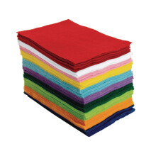 Colorations 100% Πολυεστερικές Πλάκες 6" x 9", 10 χρώματα, 1mm Πάχος, 100 Φύλλων για Ράψιμο και DIY