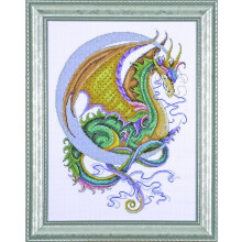 Celestial Dragon Cross Stitch Kit, Multi-Colour