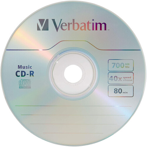 Verbatim VER96155 - CD-R 40X 700MB/80Min Marca 25/PK 1