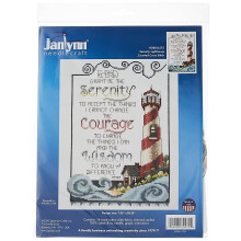 Janlynn Serenity Leuchtturm Zählstickset, Mehrfarbig