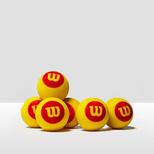 Wilson Wilson Starter Foam Tennis Balls, Yellow/Red 1