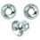 Pinhead Solid Axle Locking Skewer 3/8 M9 Silver 1