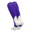 TCK Sports Solid Colors 7"""" Baseball/Softball Stirrup Socks (Purple Medium) 2