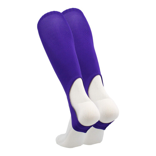 TCK Sports Solid Colors 7"""" Baseball/Softball Stirrup Socks (Purple Medium) 1