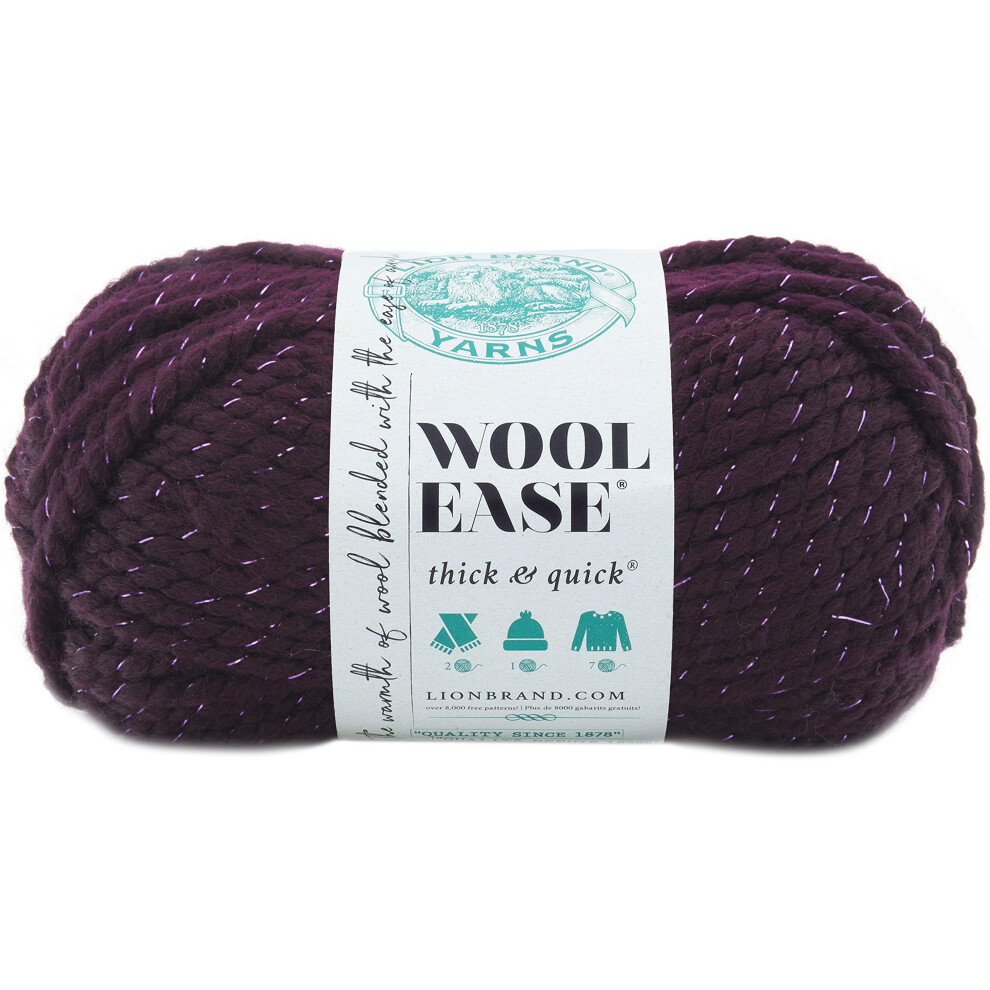 Lion Brand Wool-Ease Thick & Quick Yarn-Galaxy - Metallic