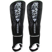 (S, Black) Vizari Malaga Soccer Shin Pads for Kids | Soccer Gear for Boys Girls | Protective Soccer Equipment | Adjustable Straps