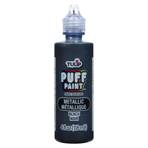 Tulip Dimensional Fabric Paint 4oz-Metallics - Black