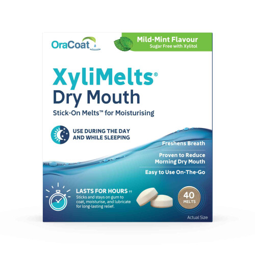 OraCoat XyliMelts Menta Lieve per Bocca Secca, 40 Pezzi, 7-40-UK