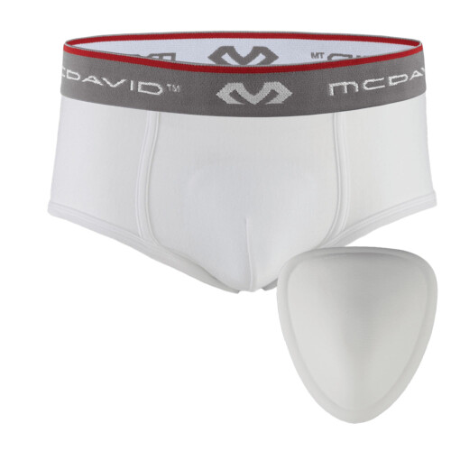 McDavid Classic Brief med Soft Foam Cup Youth: Large White