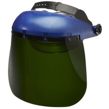 Sellstrom Visiera di sicurezza a corona singola con copricapo a cricchetto, tonalit? 5, tinta IR, blu non rivestito S39150