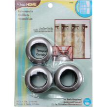 Dritz Home Curtain Grommets 1" Inner Diameter Plastic 8/Pkg-Pewter